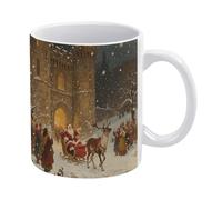 YUXBVKRS Tasse à café en céramique avec poignée pour la maison, le bureau, les pauses thé, elle ou lui 325 ml