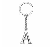 Yuxh Porte-clés lettre unique de A à Z porte-clés DIY porte-clés cool petit cadeau, a, Medium