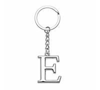 Yuxh Porte-clés lettre unique de A à Z porte-clés DIY porte-clés cool petit cadeau, E, Medium