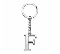 Yuxh Porte-clés lettre unique de A à Z porte-clés DIY porte-clés cool petit cadeau, F, Medium