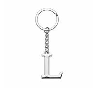 Yuxh Porte-clés lettre unique de A à Z porte-clés DIY porte-clés cool petit cadeau, l, Medium