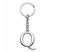 Yuxh Porte-clés lettre unique de A à Z porte-clés DIY porte-clés cool petit cadeau, Q, Medium