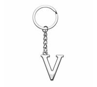 Yuxh Porte-clés lettre unique de A à Z porte-clés DIY porte-clés cool petit cadeau, V, Medium