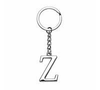 Yuxh Porte-clés lettre unique de A à Z porte-clés DIY porte-clés cool petit cadeau, Z., Medium