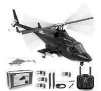 YUXIANG F02S Airwolf Hélicoptère RC avec positionnement du flux optique, système de stabilisation 6G à l'échelle 1/34, télécommande 2,4 G, modèle d'avion militaire pour adultes amateurs avancés