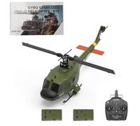YUXIANG F07 Hélicoptère RC - Échelle 1/34 UH-1 Huey 6CH Brushless Flybarless Modèle avec positionnement du flux optique, télécommande 2,4 GHz avec gyroscope 6 axes (version RTF)