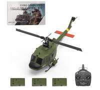 YUXIANG F07 Hélicoptère RC - Échelle 1/34 UH-1 Huey 6CH Brushless Flybarless Modèle avec positionnement du flux optique, télécommande 2,4 GHz avec gyroscope 6 axes (version RTF)