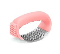 YUXIE Presse-ail manuel multifonction 2 en 1 en acier inoxydable Rose