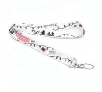 YUXIN ZHAOCHEN 1pcs Stranger Things TV Keychain Longes Badge d'identification Titulaire de Carte d'identité Passe Badge USB Téléphone Mobile Porte-clés Sangle (Color : White)