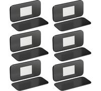 YuXinCat Aimant de Porte Placard Ultra, Mince Loquets de Porte Magnétiques Adhésif, Sans Perçage, Idéaux pour Armoires de Cuisine, Mobilier, Portes Coulissantes et Tiroirs (6, Noir)