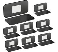 YuXinCat Aimant de Porte Placard Ultra, Mince Loquets de Porte Magnétiques Adhésif, Sans Perçage, Idéaux pour Armoires de Cuisine, Mobilier, Portes Coulissantes et Tiroirs (8, Noir)