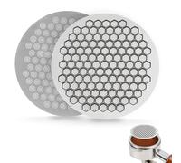 YuXinCat Ecrans à Expresso en Maille Nid D'abeille Double Couche, 58 mm, pour Porte-Filtres des Machines à Expresso Ninja Cafe Luxe/Sage, Acier Inoxydable Ultra-Fin de 0,8 mm
