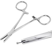 YuXinCat Pince à piercing en forme de boule de 3 mm, 4 mm, 5 mm pour boules, outil de perçage pour ouvrir et changer l'oreille, la lèvre, le nombril, la langue, le nez, les sourcils (3 mm)