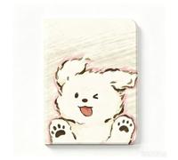 Yuxinnfa Puppy Blowing in The Wind Case for iPad,7th/8th/9th,color1-1 | Étui de protection avec plaque en acrylique rigide housse avec support pliable compatible avec plusieurs modèles de tablettes