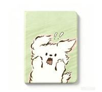 Yuxinnfa Puppy Blowing in The Wind Case for iPad,7th/8th/9th,color2-2 | Étui de protection avec plaque en acrylique rigide housse avec support pliable compatible avec plusieurs modèles de tablettes