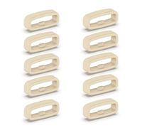 YUXITA Lot de 10 attaches en silicone 18mm / 20mm / 22mm pour bracelet de montre intelligent - Accessoire de remplacement pour bracelet de montre, 18mm, Silicone