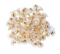 YUXITA Lot de 100 fermoirs pour boucles d'oreilles avec coussinet