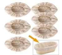 YUXITA Lot de 5 doublures en tissu pour panier à pain - Fournitures pour la cuisson au levain