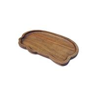 YUXITA Plateau de service en bois massif avec palette en bois pour plats chauds, cérémonies et décorations de table à manger