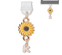 YUXIYAN Breloque initiale pour Kindle, prise anti-poussière USB C, accessoire personnalisable pour liseuse électronique de type C, cadeau livret compatible avec Kindle Paperwhite Scribe iPad téléphone