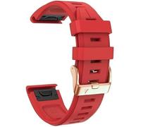 YUXUAN QuickFit Bracelet de rechange en silicone de 20 mm compatible avec Garmin Fenix 8 43 mm/7S 5S/ 5S Plus, 6S/ 6S Pro, D2 Delta S, Descent Mk2S, Mittelgroße, Silicone, Pas de gemme