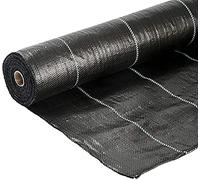 YUXVBTZXD Toile de paillage Ultra-résistante - Membrane de Couverture de Sol stabilisée aux U-V - Rouleau de barrière Anti-Mauvaises Herbes Multi-usages(0.5mx70m)