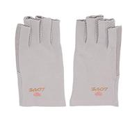 YUYTE 1 Paire de de Protection UV, de Manucure sans Doigts pour Lampe à Lumière UV avec Matériau en Fibre de Coton UPF50+, Confortables, Respirants et Extensibles pour (GREY)