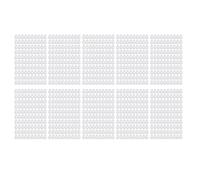 YUYTE 1000 Feuilles de Papier pour Masque pour les Yeux, Compresses Humides en Forme de U, Patchs de Soins pour les Yeux, Tissu Non tissé Doux pour Salons de beauté et Usage