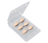 YUYTE 3 Paires Eyelids de Tête Mannequin avec des Cils Outils de Pratique D'extension des Cils pour L'entraînement Novice et L'affichage de Greffe (couleur de peau)