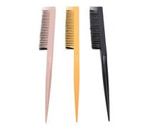 YUYTE 3 Pcs Rat Tail Tasing Brush Brush Nylon Bristles Volumizing Bross pour Coiffure avec Poignée Ergonomique
