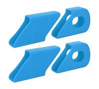 YUYTE 4pcs Silicone Bike Protection Protection Sleeve Boots Boots Protector Bicycle Corre Cover Shockproof Time Résistant à la Plupart des Vélos (Blue)