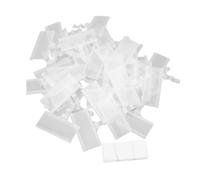 YUYTE 50 Ensembles de Porte-étiquettes D'étagère, Porte-étiquettes de Prix en Plastique Réutilisables avec Cartes à Clips pour supermarché, Magasin de Détail, Centre Commercial