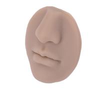 YUYTE 5D Silicone Nez Bouche Modèle Piercing Pratique Corps Pièces Lip Piercing Pratique Modèle Soft Skin Touch pour Bijoux Affichage Enseignement avec Compact Portable Design (BROWN)
