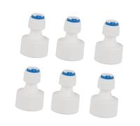 YUYTE 6 Pièces 1/4 Tube OD à 1/2 Femelle Connecteur Rapide, Raccord de Filtre à Eau Anti-fuite, Facile Installer sans Outils, avec 6 Pièces par Ensemble, pour Système D'eau Potable