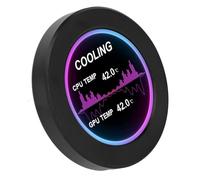 YUYTE Affichage de la Température PC IPS 2,1 Pouces pour Systèmes de Refroidissement par Eau, Refroidissement par Eau CPU AIDA64 Rond de Type C PC Moniteur Secondaire de Données CPU