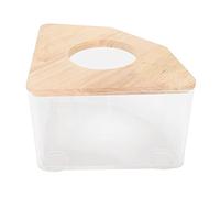 YUYTE Boîte de Bain de Sable pour Hamster, Conception d'angle Droit, Récipient de Bain de Sable étanche à Double Usage pour Hamsters et Petits Animaux