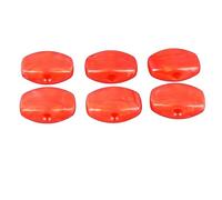 YUYTE Boutons D'accordeur de Guitare 6 Pièces, Chevilles de Remplacement en Plastique Léger avec Prise Confortable, pour Guitare électrique Acoustique (rouge)