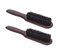 YUYTE Brosse à Barbe pour Hommes, Manche en Bois, Brosse à Cheveux Doux, Style Salon de Coiffure, Démêlant la Barbe et les Cheveux avec Simulation de Poils D'animaux pour les Besoins
