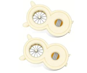 YUYTE Broyeur D'oignons Verts, oignons Verts à 12 Lames en Acier Inoxydable pour la Cuisine, avec Trancheuse de Fruits et Légumes Polyvalente et Coussinet de Pied (Broyeur d'oignons 2 en 1)