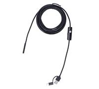 YUYTE Caméra Endoscopique, Endoscope USB C 3 en 1 avec 8 Lumières LED et IP67, pour L'inspection des Smartphones PC