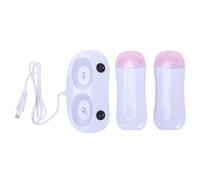 YUYTE Chauffe-cire à Double Rouleau, Chauffe-cire Portable à Double Cartouche Haute Puissance pour L'épilation, Machine à épiler Professionnelle pour Salon et Usage Domestique