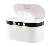 YUYTE Chauffe-Lingettes pour bébé avec 5 Réglages de Température, Double Système de Chauffage et Veilleuse, Distributeur de Lingettes Humides de Grande capacité pour Changer les
