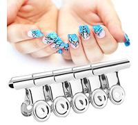 YUYTE Clips c Curve Accessoires multifonctionnels d'agrafe de Clou de 5 Morceaux, Courbe d'acier Inoxydable de l'argent C pour l'extension d'ongle