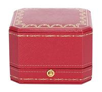 YUYTE Coffret Cadeau Bague, Boite Cadeau Bijoux pour Proposition de Fiançailles, Mariage, Anniversaire, Boîte Storage Spacieuse et Portable avec Texture de Cuir et Doublée de Velours (rouge)