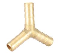 YUYTE Connecteur barbelé en Y à 3 Voies en Laiton, Raccord de Jonction de Tube pour Air, Eau, Gaz, Carburant, avec une Bonne étanchéité et un Montage Facile, Même Diamètre 3 (8mm (4 pièces))