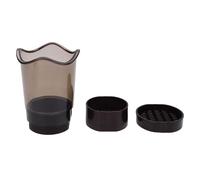 YUYTE Coupe-fraise, 8 Lames en Acier Inoxydable 304, Coupe-fruits Amovible avec Plaque de Poussée pour Fraises, Bananes, Concombres, Champignons, œufs Durs (GREY)