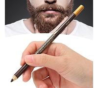 YUYTE Crayon à Barbe Professionnel - Outil de Mise en Forme, Remplisseur et Teinture Pour Barbe - Doublure Domestique (Marron Foncé)
