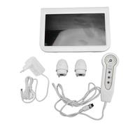 YUYTE Détecteur de Peau et de Cuir Chevelu de 10,2 Pouces avec Lentille 50X/200X, Analyseur de Follicules Pileux Rechargeable pour Ongles, Cheveux, Peau, Points Noirs et Barbe (Prise UE)