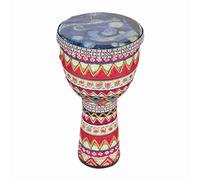 YUYTE djembé Enfant djembé Main Africaine Instrument de Percussion Djembe Léger de 8 Pouces avec des Motifs Traditionnels Colorés pour Enfants et Adultes (1)