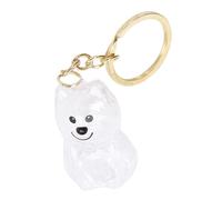 YUYTE Ensemble de Porte-clés Commémoratif en Poils de Chien 3PCS, Porte-clés Souvenir Transparent pour Animaux de Compagnie, Cadeau personnalisé pour Amoureux des Chiens, Porte-clés